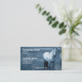 PferdeEinsamkeits-Visitenkarte Visitenkarte (Stehend Vorderseite)