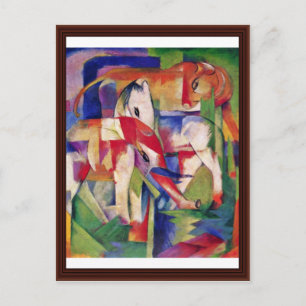 Pferdeelephant Kuh Winter by Marc Franz Postkarte