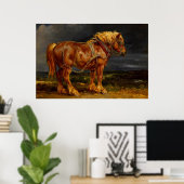 Pferdeentwurf Poster (Heimbüro)