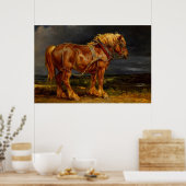 Pferdeentwurf Poster (Küche)