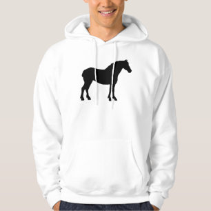 Pferdeentwurf (schwarz) hoodie