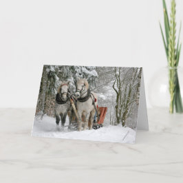 Pferdeentwurf Weihnachten