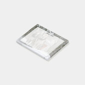 Pferdeentwurf Weihnachten Personalisiert Post-it Klebezettel (angewinkelt)