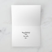 Pferdeentwurf zum Geburtstag Karte (Innenseite)