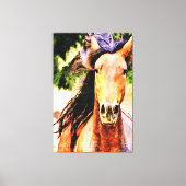 *~* PferdeEquine AR22 Black Mane Art Canvas Print Leinwanddruck (Vorderseite)