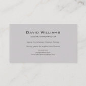 PferdeEquine Chiropraktor Physiotherapeut Visitenkarte (Rückseite)