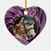 PferdeEquine Reittiere Foto Modernes, individuelle Keramik Ornament (Vorne)