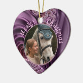 PferdeEquine Reittiere Foto Modernes, individuelle Keramik Ornament (Links)