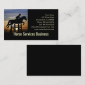 PferdeEquine Service Boarding Veterinärmedizinisch Visitenkarte (Vorne/Hinten)
