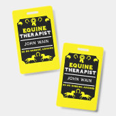 PferdeEquine-Therapeutin Ausweis (Vorder- & Rückseite)