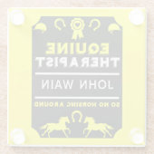 PferdeEquine-Therapeutin Glasuntersetzer (Rückseite)