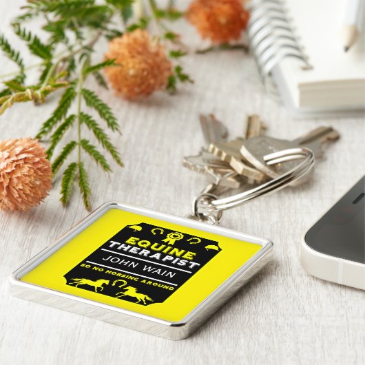 PferdeEquine-Therapeutin Schlüsselanhänger (Seite)