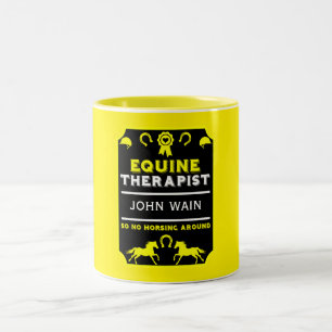 PferdeEquine-Therapeutin Zweifarbige Tasse