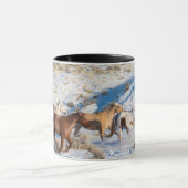 Pferdefahrt im Winter auf der Hideout Ranch Tasse (Zentrum)