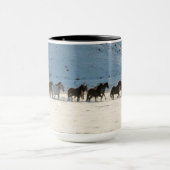 Pferdefahrt im Winter auf der Hideout Ranch Tasse (Zentrum)