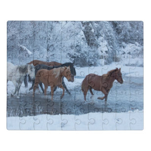 Pferdefahrt im Winter Puzzle