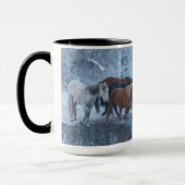 Pferdefahrt im Winter Tasse (Links)