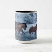 Pferdefahrt im Winter Tasse (Zentrum)