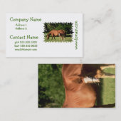 PferdeFamilienunternehmen-Karten Visitenkarte (Vorne/Hinten)