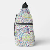 Pferdefarben des Lebens, Crossbody Bag (Vorderseite)