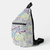 Pferdefarben des Lebens, Crossbody Bag (Rechte Ecke)