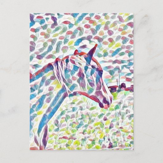 Pferdefarben, Postkarte (Vorderseite)