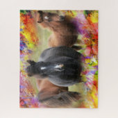 Pferdefarben Puzzle (Vertikal)