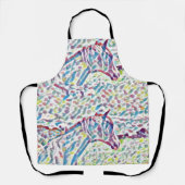 Pferdefarben, volle Schürze (Vorderseite)