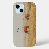 Pferdefarm Land Rustikale Kunst Case-Mate iPhone Hülle (Rückseite)