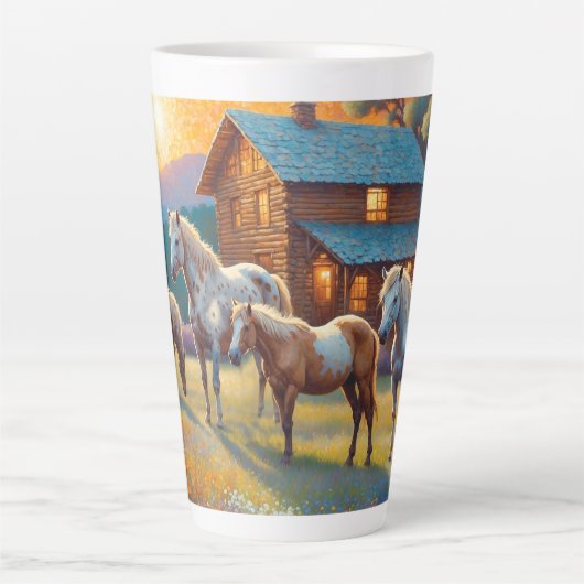 Pferdefarm Milchtasse (Vorderseite)