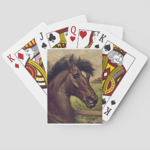 Pferdefarm Ranch Reitsport Western Pferdetier Spielkarten