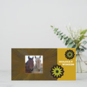 Pferdefeiertags-Wünsche Feiertagskarte (Stehend Vorderseite)