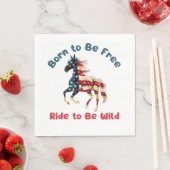 Pferdeflagge Amerika Serviette (Beispiel)