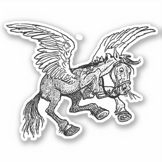 Pferdefliegen Aufkleber (Vorderseite)