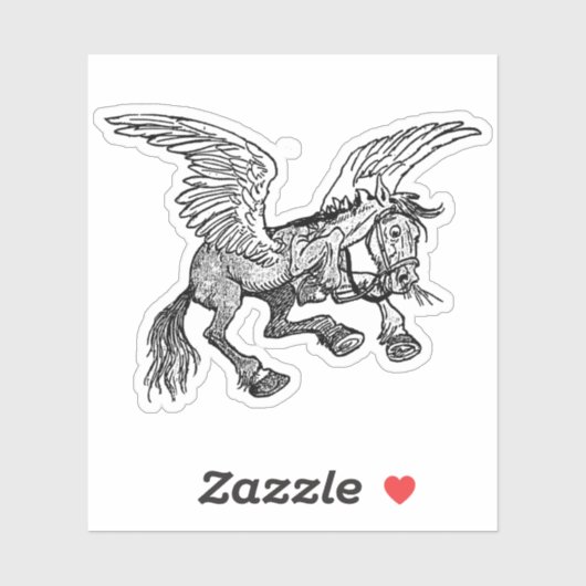 Pferdefliegen Aufkleber (Blatt)