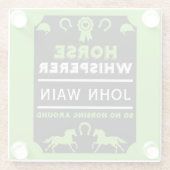 Pferdeflüster Glasuntersetzer (Rückseite)