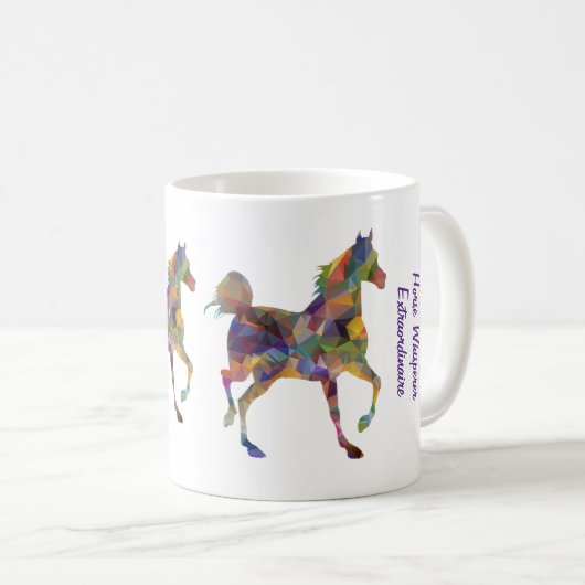 Pferdeflüster I Liebe Pferde Persönlicher Name Kaffeetasse (VorderseiteRechts)