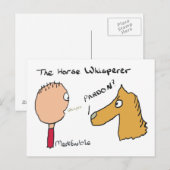 Pferdeflüstern Postkarte (Vorne/Hinten)
