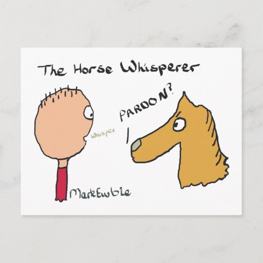 Pferdeflüstern Postkarte (Vorderseite)