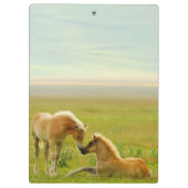 Pferdefohlen Klemmbrett (Rückseite)
