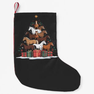Pferdeförmiger Weihnachtsbaum Equine Weihnachten Kleiner Weihnachtsstrumpf