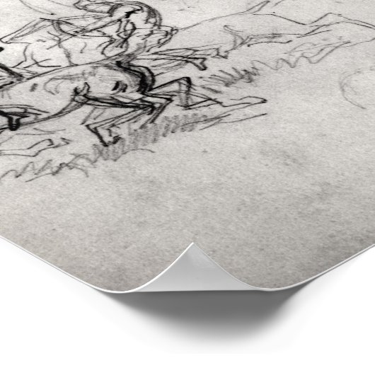 Pferdeforschung Poster (Ecke)