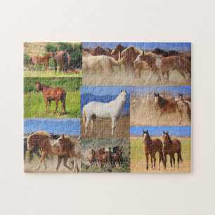 Pferdefoto-Collage Puzzle