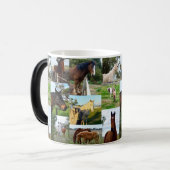 Pferdefoto-Collage, Verwandlungstasse (Vorderseite Links)