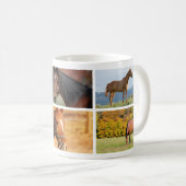 PferdeFoto-Collagen-Tasse Kaffeetasse (VorderseiteRechts)