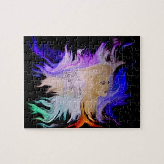Pferdefrau Puzzle (Horizontal)