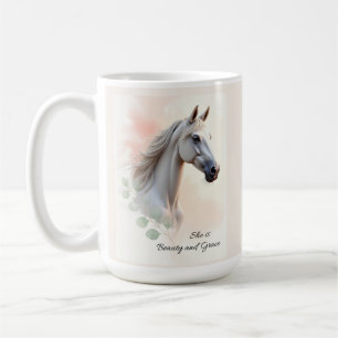 Pferdefrau Sie ist Schönheit und Wasser Gnade Kaffeetasse