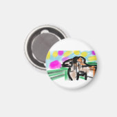 Pferdefreude Magnet (Vorderseite/Rückseite)
