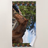 Pferdefreund für immer, Strandtuch (Vorderseite)