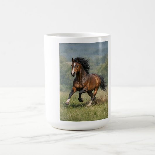 Pferdefreund Geschenk Laufendes Pferd Kaffeetasse (Mittel)